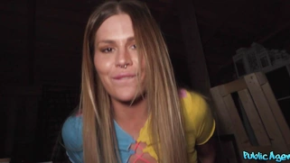 Zlata Shine is fucking hard dick with her pussy in POV