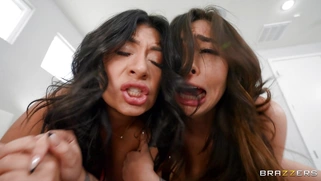 Chloe Surreal and Cami Strella get fucked doggystyle