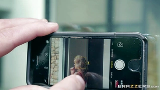 Jessa Rhodes notices that a peeping tom while masturbating