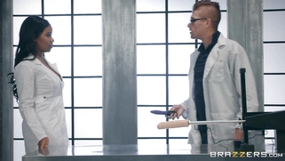 Dr. Jenna J Foxx getting reamed by the Large Hard-On Collider