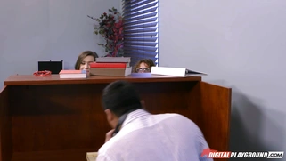 Bookworm Ariel Grace riding hard dick reverse cowgirl