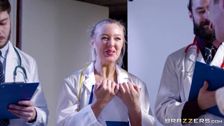 Dr. D fingers Amirah Adara's asshole in front of their students