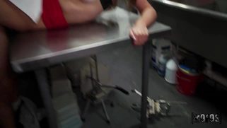 Selina Bentz gets her trimmed pussy nailed by James Angel