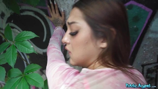 Tattooed Melania Dark gets pussy fucked standing