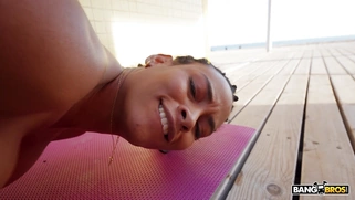 Samantha Cruz on her fours gets banged doggystyle