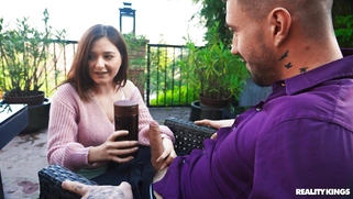 Alexis Wilson gives blowjob to Rauls Bud outdoors