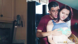 Karlie Brooks making out with her new stepbrother Jordi