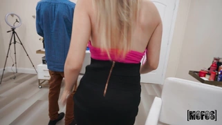 Blonde Athena Fleurs gets facialed in POV