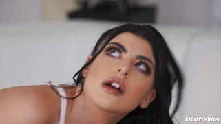 Gal Ritchie gets fucked by Mick Blue standing