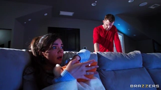 Aviana Violet is sucking Vince Karter's cock