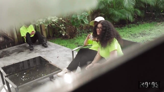 Remy Woods in glasses is sucking cock in POV