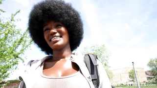 Czech Streets 152: Quickie with Cute Busty Black Girl