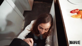 Scarlett Page is sucking cock in POV