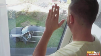 Lara Lee caught Nick Ross fucking fake pussy