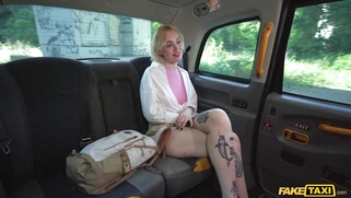 Blonde Greta Foss got in the Fake Taxi