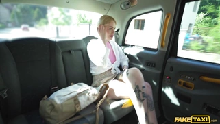 Blonde Greta Foss got in the Fake Taxi