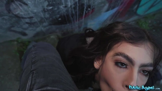 Alicia Trece is sucking cock in POV outdoors