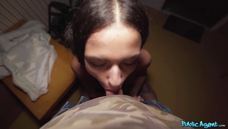 Teen Charlotte Lapiedra is sucking cock in POV