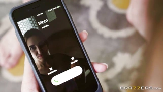 Cassidy Banks on her knees gets mouth and big tits fucked