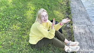 Blonde in the park wanted fresh cock
