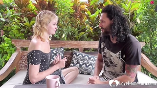 Using his handsome face as my chair