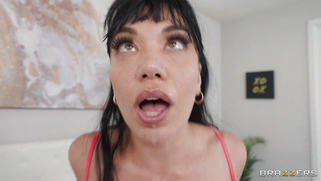 Little Puck and Beca Barbie take turns riding Ricky Johnson