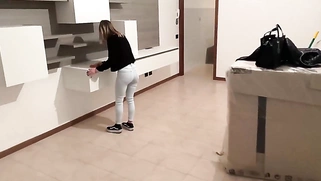 Hot Blonde Fucked By Neighbor On Kitchen Table