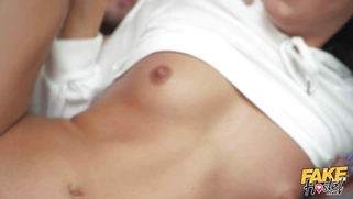 Mini Mitzix gets fucked by George Uhl in missionary