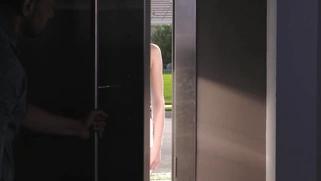 Blonde babe Jillian Janson takes on a big black monster