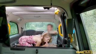 Adriana SweetBlonde is sucking cock on the backseat