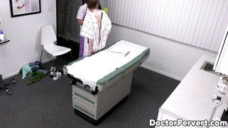 Nurse Sheena Ryder relaxes a cute girl Tristan Summers for a threesome with the Docto