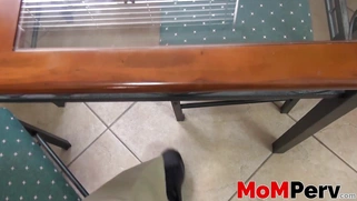 Alyssa Jade getting her cunt stretched in the bathroom