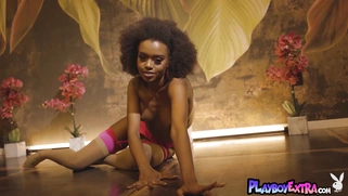 Ebony comes alive in front of the camera