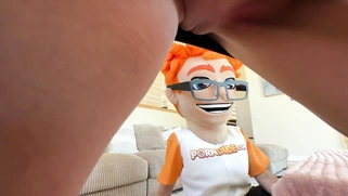 Shaved Psychic Christina Sage Sees Cumshots in Her Future – And Delivers!