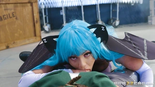 Horny Abigail Mac gives hot blowjob in POV