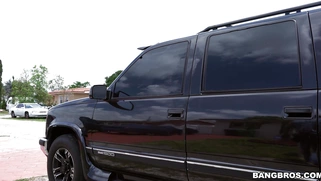 Luna Star in sexy outfit is cleaning in the kitchen