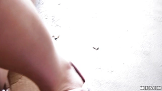 Kimber Lee gets her trimmed pussy fucked in POV