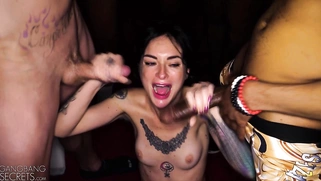 All these cocks to the back of your throat!