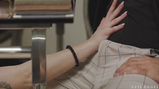 Helena Valle is sucking cocks under the table