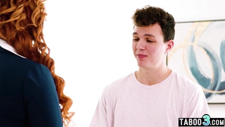 BBW MILF stepmother serving her stepson