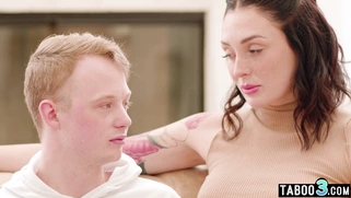 Guy has to fuck the neighbor and stepmom