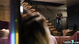 Blondie masturbated and fucked roughly