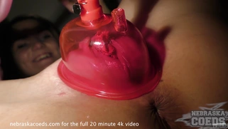 Hot Babe Becky Berry Pussy Prolapsed Vagina and Peeing