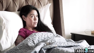 Teen has to fuck in front of her stepmom