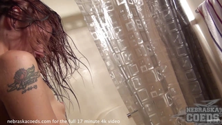 Stripper Next Door Showers Masturbates