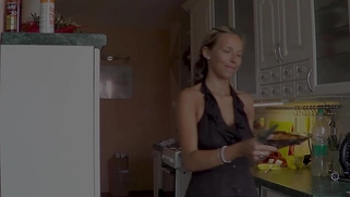 Hot Blonde Bimbo Gets a Steamy Massage & hard anal