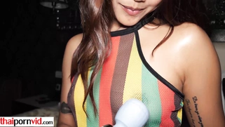 Lovely amateur Thai teen gets white cock