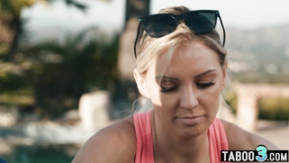 Tricky lesbian lures neighbor into sex