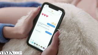 VIXEN Amber finds a stranger to distract her when BF is away