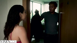 VIXEN Abella Danger Gets Locked In Room And Gets Passionate Sex From Neighbor